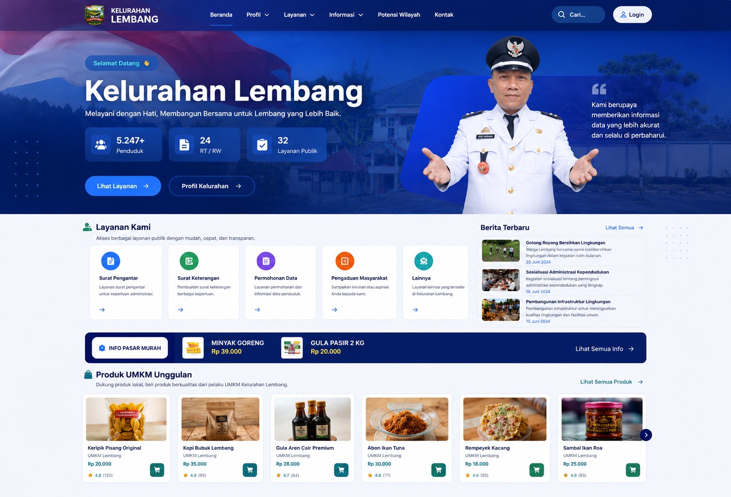 Tak Kenal Waktu! Lurah Lembang Terus Berinovasi, Digitalisasi Pelayanan Masyarakat Semakin Lengkap dan Modern
